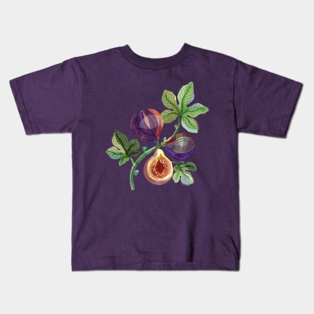 Fig Branch Kids T-Shirt by Rebelform